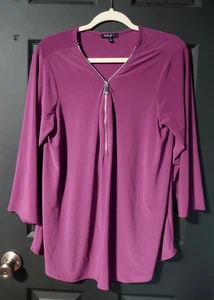 Sammy & Jo Blusa Manga Larga Morada con Cremallera 1x - Imagen 1 de 5