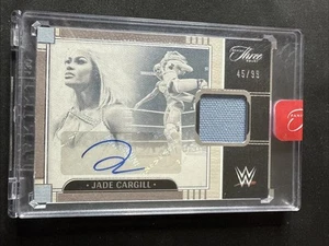 2024 Three Count WWE Jade Cargill Prime Memorabilia Patch Auto /99 - Bild 1 von 2