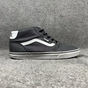 VANS Chapman Mid Men’s Size 11 Gray White Striped Casual Skate Shoes Used - Picture 1 of 14