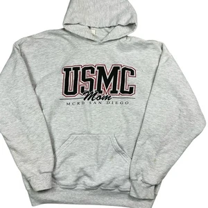 Vintage 90s US Marine Corps San Diego MOM hoodie women’s large - Picture 1 of 5