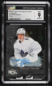 2020-21 Skybox Metal Universe All-Stars Silver Mitch Marner #164 CGC 9 Mint Auto - Picture 1 of 3