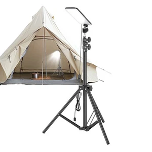 Telescopic LED Camping Lights Outdoor Work Lighting Adjustable Tripod Lamp Right - Picture 1 of 12