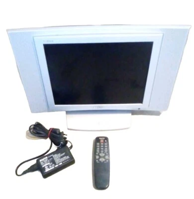 Sanyo Vizon CLT 1554 15" Television (DC 19V) W/ OEM REMOTE & 110V POWER ADAPTER  - Image 1 of 4
