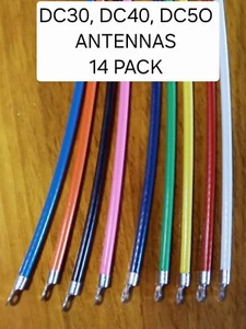 14 GARMIN REPLACEMENT LONG RANGE ANTENNAS FOR THE DC30, DC40 & DC50 GPS COLLARS  - Picture 1 of 2