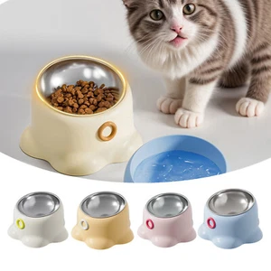 Cuenco inclinable para mascotas base para beber y alimentar agua y comida tazón para mascotas para gatos - Imagen 1 de 18