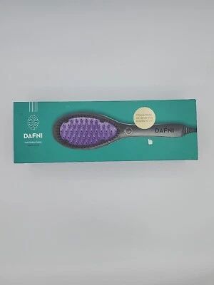 DAFNI Hair Straightening Brush Ceramic DH1.0A - Black/Purple Tested Works Great! - Image 1 of 4
