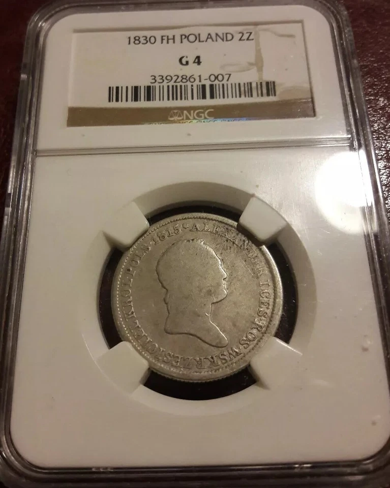1830 FH POLAND 2 ZLOT  NGC  G 4 - Image 1 of 3