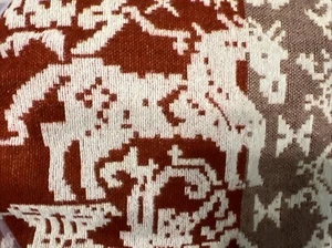 VTG Cannon Royal Family Dual King Fringe Coverlet Bedspread Tapestry Horses - Picture 1 of 5
