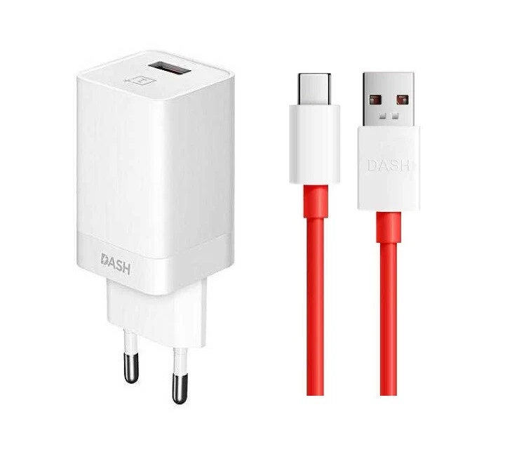 GENUINE ONEPLUS 2-Pin EU QUICK FAST CHARGER OR TYPE-C CABLE FOR 3 3T 5 5T 6T 7  - Image 1 of 1