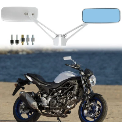 Espejo retrovisor cromado para moto 8/10 mm para Suzuki SV650S SV1000S GN125 GN250 GN400 Foto 1 de 4