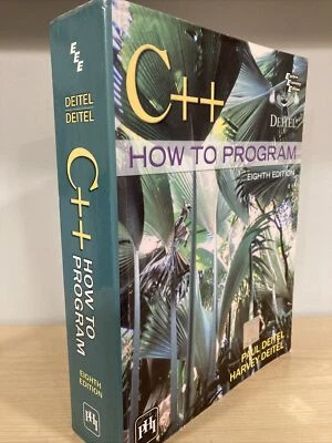 C++ HOW TO PROGRAM Softcover Book 8TH ED By Paul Deitel Harvey Deitel Excellent - Image 1 of 4