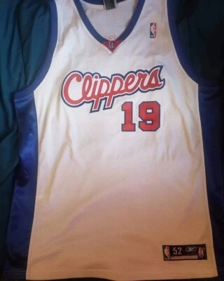VNTG Los Angeles Clippers Sam Cassell Reebok NBA Authentic Jersey 52 Sewn  - Image 1 of 2
