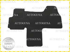 NEW LHD CITROEN JUMPER 06-14 2SEAT 1+1 BLACK FRONT CAR FLOOR MATS VELOUR CARPETS - Picture 1 of 3