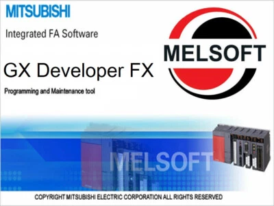 PLC Software Ladder Logic GX DEV Developer Automation Programming Win 10 & 11 AI - Image 1 of 4