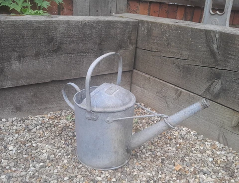 Vintage Galvanised 1 Gallon Watering Can Cover