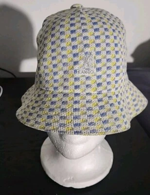 Шляпа повседневная клетчатая Kangol Boat синяя/желтая/белая размер детский большой - Изображение 1 из 4