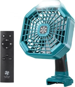 3 in 1 Camping Fan w/LED Lantern USB Portable Cordless Fan Powered by Makita 18V - Picture 1 of 6
