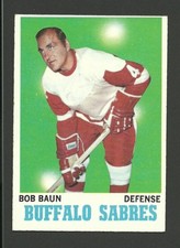 Bob Baun Buffalo Sabres 1970-71 Topps Hockey Card #24 NM/M