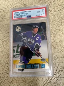 Wayne Gretzy 1996 Stadium Club #1 PSA Graded Near Mint-Mint "8" POP 4! Only 3 HI - Picture 1 of 2