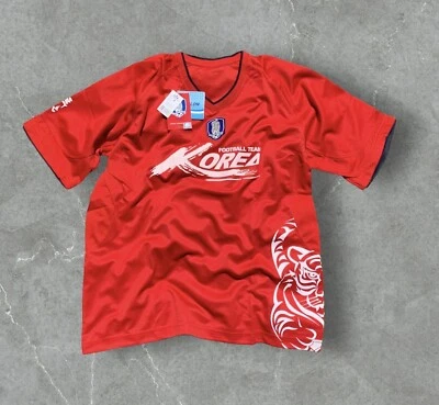 韩国足球支持者球衣衬衫 100% 原装 105 码世界杯 Y2K — 第 1/4 张图片