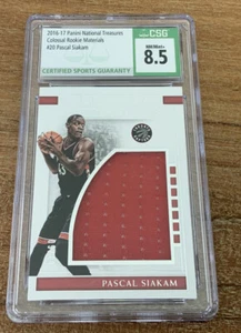 2016-17 Pascal Siakam National Treasures Colossal Rookie Materials CSG 8.5 T19 - Picture 1 of 2