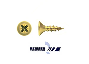 Reisser®  Spanplattenschrauben Senkkopf 4,5 x 16 mm - PZ2 -   (Menge wählbar) - Bild 1 von 1