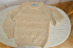 JOHN MOLLOY DONEGAL IRLAND VINTAGE REINE SCHURWOLLE GROBSTRICK PULLOVER GR. M? - Bild 1 von 12