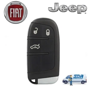 GUSCIO CHIAVE COVER TELECOMANDO KEYLESS PER FIAT 500 X LOGO FIAT ROSSO ITALIA - Picture 1 of 4