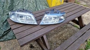 AUDI A6 S6 C5 4B 2002 XENON HEADLIGHT PAIR - Picture 1 of 11