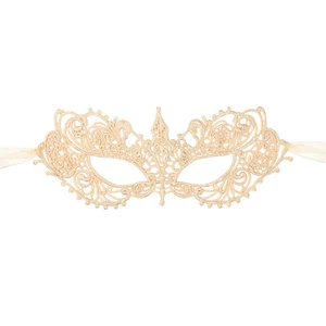 Women Girls Venetian Party Gold Elegant Lace Mask Masquerade Mardi Gras Eye Mask - Picture 1 of 6