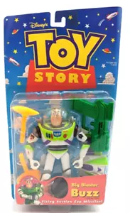 VTG 1998 Disney's Toy Story Gold Head Big Blaster Buzz Lightyear Figure New MOC - Picture 1 of 7