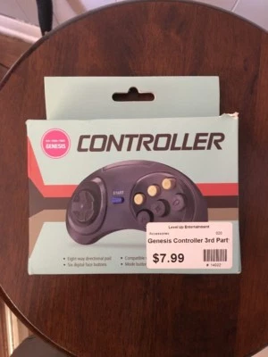Sega Genesis Controller  (BRAND NEW) (NIB) 6 Button Control Pad Tomee - Image 1 of 4