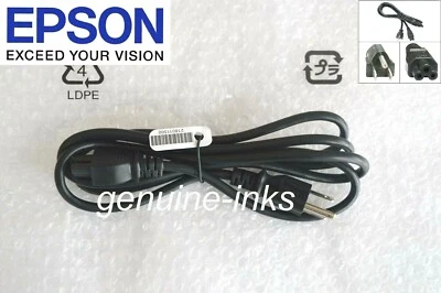 Original OEM Epson AC Power Cord Workforce WF 2830 2860 3720 3730 7710 7720 4760 - Image 1 of 3