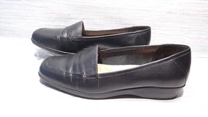 Easy Spirit Escloser Black Pebbled Leather Loafers Cushioning Sz. 7 M #2 - Bild 1 von 10