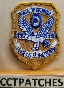 GEORGIA BUREAU OF INVESTIGATION (SMALL) GBI POLICE SHOULDER PATCH GA - Picture 1 of 2