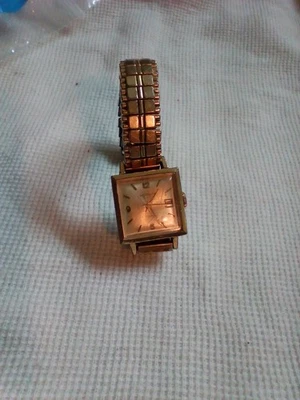 Reloj Westclox 1/20 10Kt GF Top Damas Cuerda Banda Elástica Funciona  Foto 1 de 4