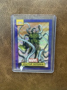 2024 Topps Chrome Marvel DOCTOR OCTOPUS Blue Wave Refractor #74 SSP /150 MINT❗️ - Picture 1 of 2