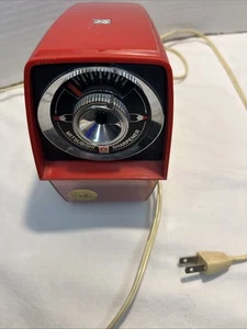 Oldtimer Mitsubishi elektrischer Bleistiftspitzer ES-10 ROT getestet funktioniert Retro - Bild 1 von 9