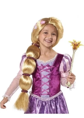 Peluca Rapunzel Enredada Disney 2 Pies Largo Princesa Halloween Vestir Pelo Cola de Caballo Foto 1 de 4