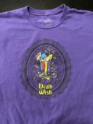 Death Wish Skateboard Snow White Stripper T-Shirt, Purple, Size: Medium - Image 1 of 4