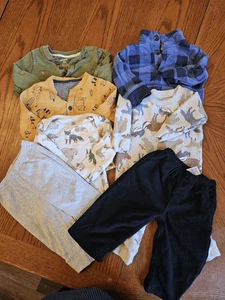 6-9 Monate Jungen Kleidung Paket Carters Langarm Herbst Winter Paket - Bild 1 von 4