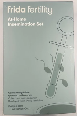 NEW Frida Fertility At-Home Insemination Kit Set 2 Applicators Collection Cup - Image 1 of 4