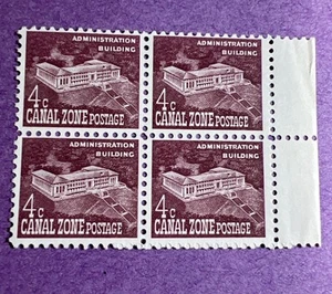 Canal Zone 1960 - MNH Scott 152 Block. Administration Building. - Picture 1 of 1