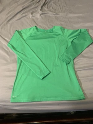 Nike Pro Combat Ajustado Manga Larga Verde Para Hombre XL Dri-Fit Fútbol Gimnasio Correr Foto 1 de 4