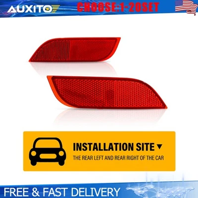 Reflector de parachoques para Subaru XV Crosstrek 2013-2015 2008-2016 Impreza trasero 2-20X Foto 1 de 4