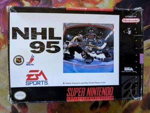 NHL 95 Super Nintendo  CIB Tested - Picture 1 of 12