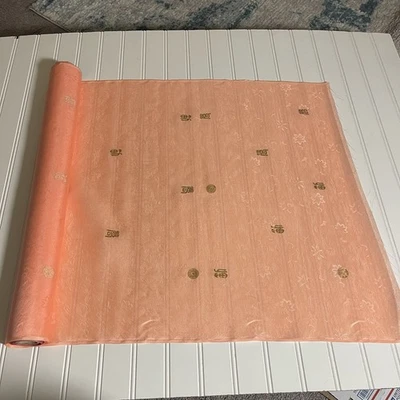 SILK SALMON FABRIC 3 Yards x 22 Inches Wide or 108 Inches x 22 Wide - Image 1 of 4