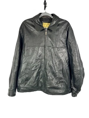 Chaqueta de cuero suave vintage Boston Harbor para hombre talla XL clásica informal al aire libre Foto 1 de 4