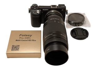 Sony E-mount adapted SONY 75-300mm F/4.5-5.6 Telephoto Zoom Lens. - Picture 1 of 12