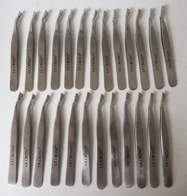 25 Brand NEW Stainless Steel LA CROSS TWEEZERS - 4.5" Long - Free Shippinhg - Image 1 of 4